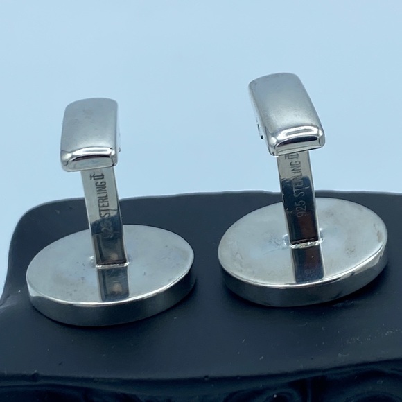 Vintage New York City manhole cover cufflinks Sterling 925 - Picture 4 of 7